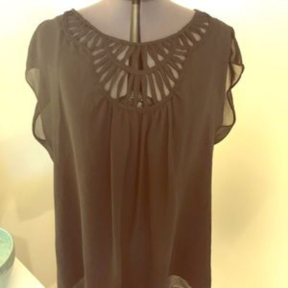 Max Studio Large Black blouse